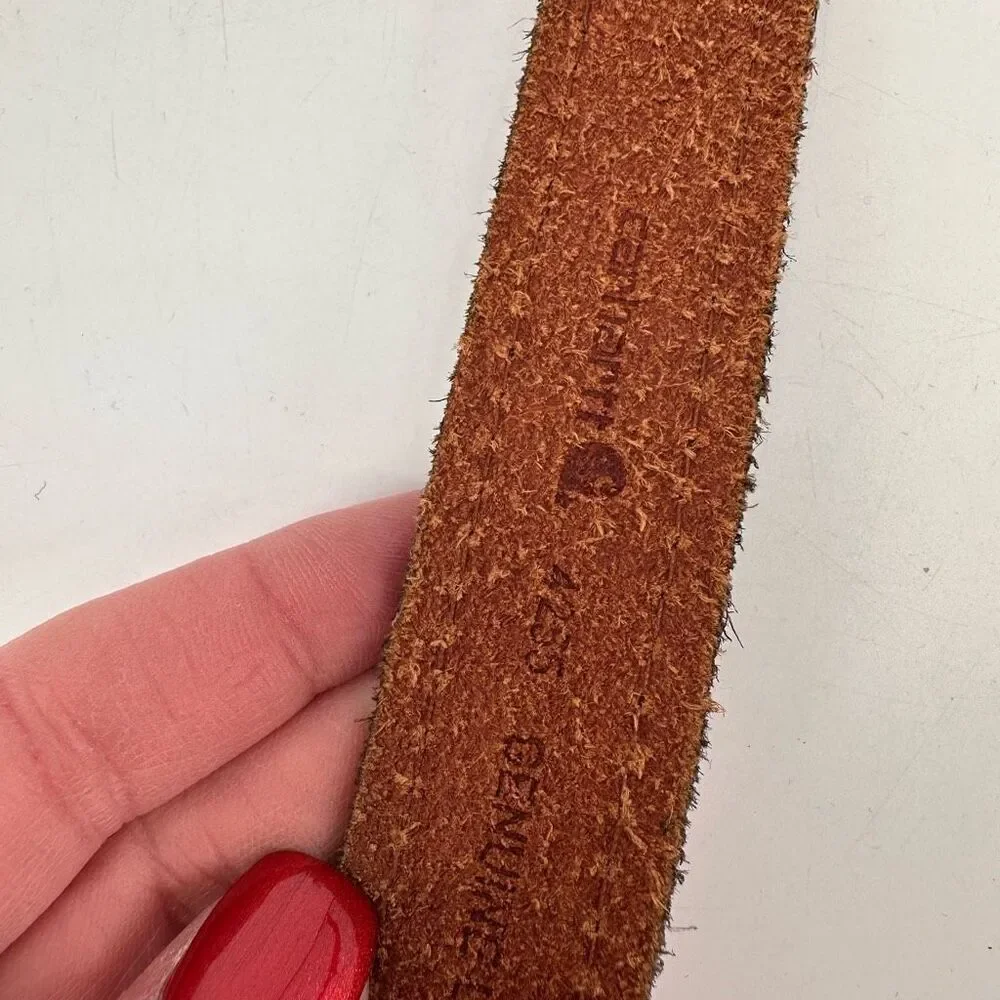 Carhartt Brown Leather Belt Medium Boys Unisex Youth‎ Kids Size 6/7